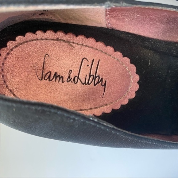 Sam and Libby • Ever After Black Satin Buckle Heels - Picture 5 of 8